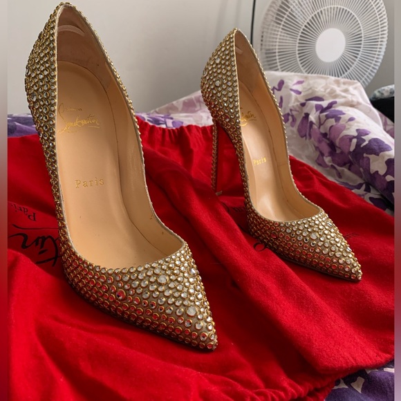 Swarovski Crystal Louboutin Heels - Picture 2 of 12